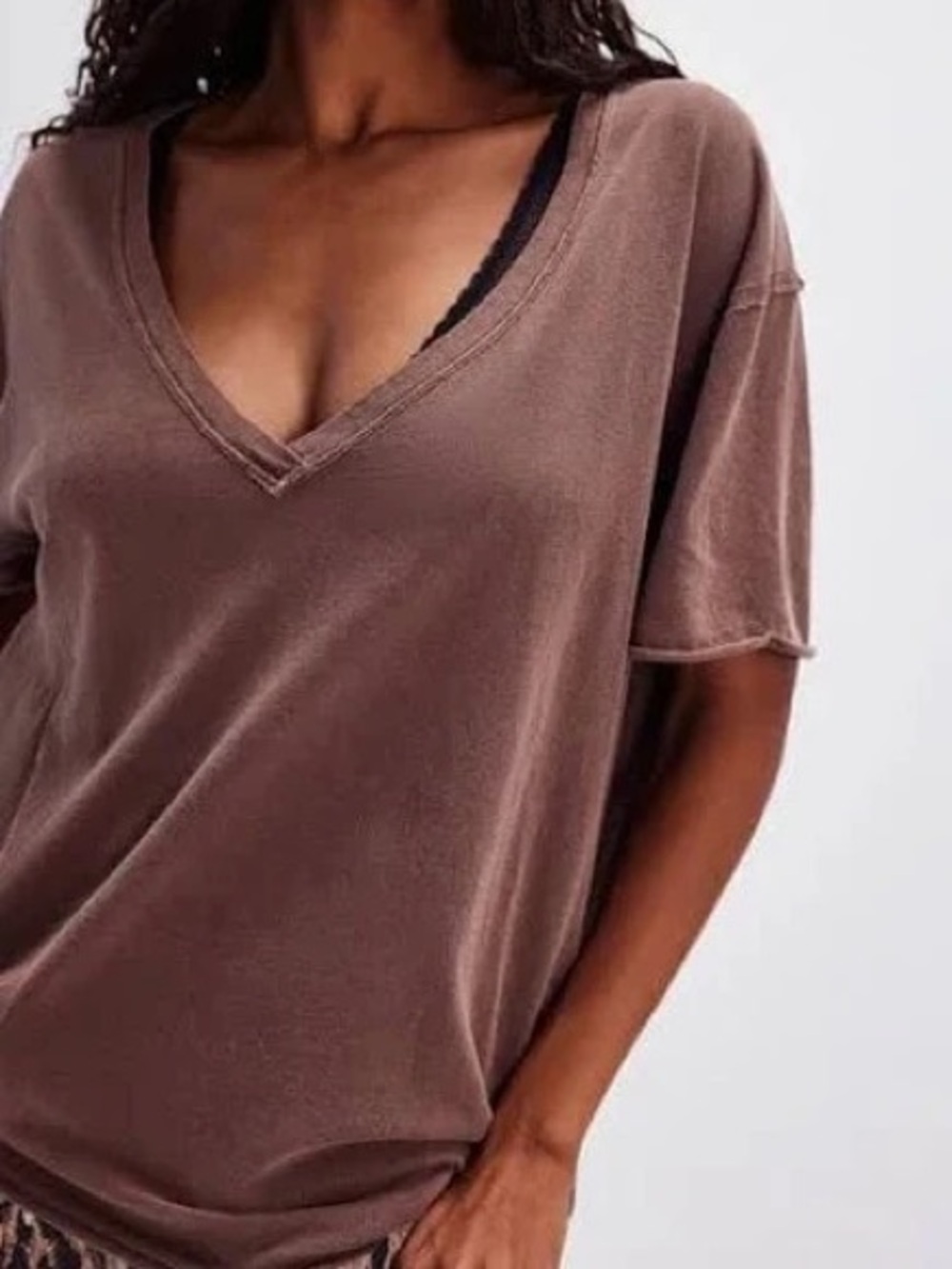 Free People We The Free Nina V-Neck Tee : Medium